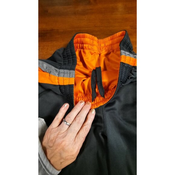 Starter Reversable Athletic Shorts S (28-30) Orange & Gray Polyester Men's Worko - Picture 5 of 9